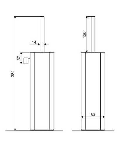Ершик для унитаза Excellent Riko Gold DOEX.1617GL Золото