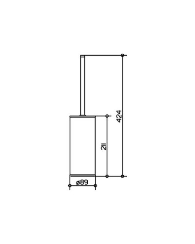 Ершик для унитаза Keuco Collection Moll 04969 010100 Хром