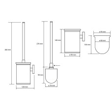 Ершик для унитаза Bemeta Omega 104913117 Хром