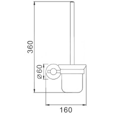 Ершик для унитаза Haiba HB8310 Нержавеющая сталь