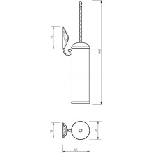 Ершик для унитаза Migliore Cleopatra 16631 Бронза