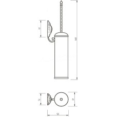 Ершик для унитаза Migliore Cleopatra 16631 Бронза