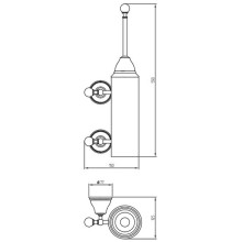 Ершик для унитаза Migliore Provance 17623 Бронза