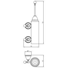 Ершик для унитаза Migliore Provance 17623 Бронза