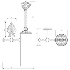 Ершик для унитаза Migliore Elisabetta 17064 Золото