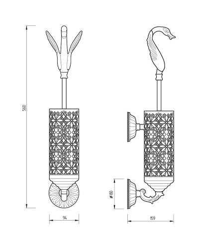 Ершик для унитаза Migliore Luxor 26118 Золото