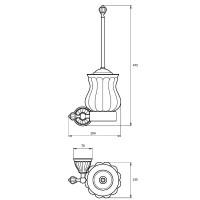 Ершик для унитаза Migliore Olivia 17550 Белый Хром