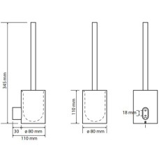 Ершик для унитаза Bemeta Organic 157113061 Хром