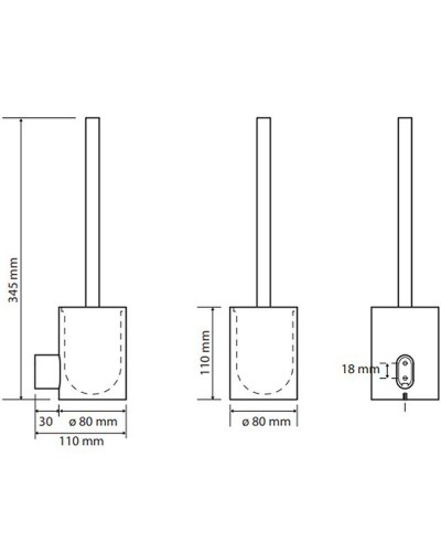 Ершик для унитаза Bemeta Organic 157113061 Хром