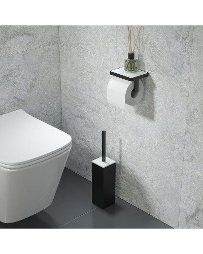 Ершик для унитаза Iddis On-X ONXBL00i47 Черный матовый Белый