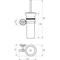 Ершик для унитаза Migliore Dubai 31238 Белый Хром