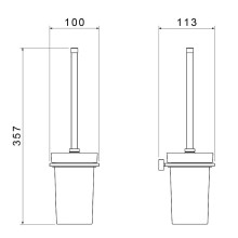 Ершик для унитаза Timo Torne 43061/17 Золото матовое