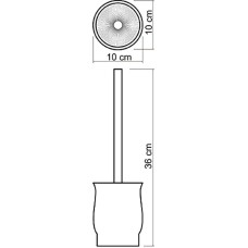 Ершик для унитаза WasserKRAFT K-C186 Белый