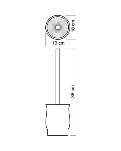 Ершик для унитаза WasserKRAFT K-C186 Белый