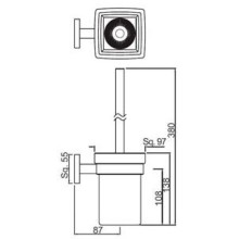 Ёршик Jaquar Kubix Prime AKP-CHR-35743P