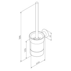Ершик для унитаза AM.PM Like A8033400 Хром