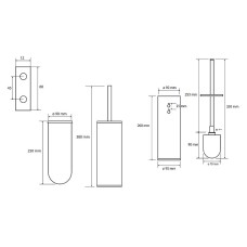 Ершик для унитаза Bemeta Omega 102313067 Хром