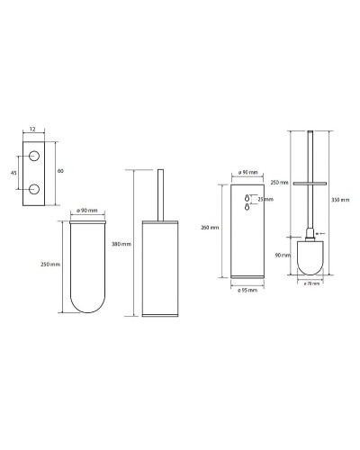 Ершик для унитаза Bemeta Omega 102313067 Хром