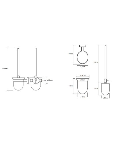 Ершик для унитаза Bemeta Omega 104113017 Хром