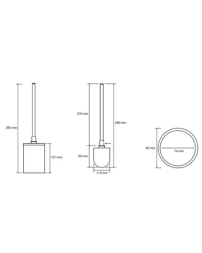 Ершик для унитаза Bemeta Omega 104913092 Хром