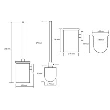 Ершик для унитаза Bemeta Omega 104913112 Хром