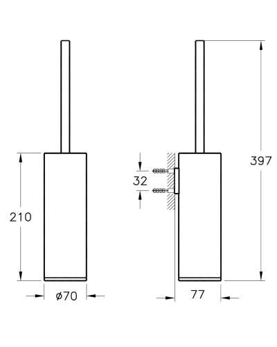 Ёршик Vitra Origin A44894