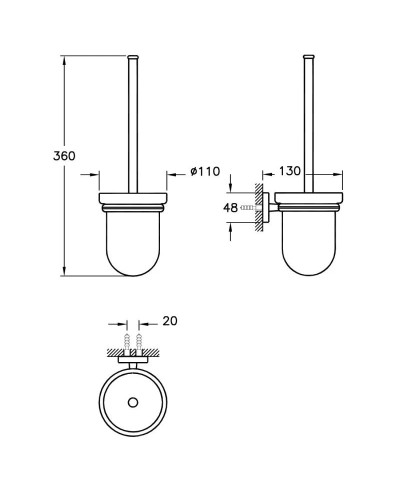 Ёршик Vitra Q-Line A44999