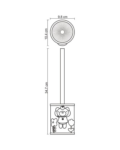 Ершик для унитаза WasserKRAFT Lossa K-3427 Синий
