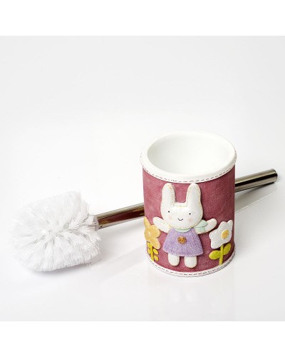 Ершик для унитаза WasserKRAFT Ammer K-6427 Розовый матовый