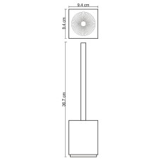 Ершик для унитаза WasserKRAFT Leine K-3827 Белый матовый