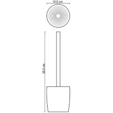 Ершик для унитаза WasserKRAFT Dinkel K-4627 Белый матовый