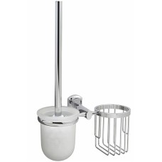 Ершик для унитаза с держателем освежителя воздуха WasserKRAFT Oder K-3035 Хром