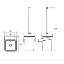 Ершик для унитаза Ravak 10° X07P330 Хром