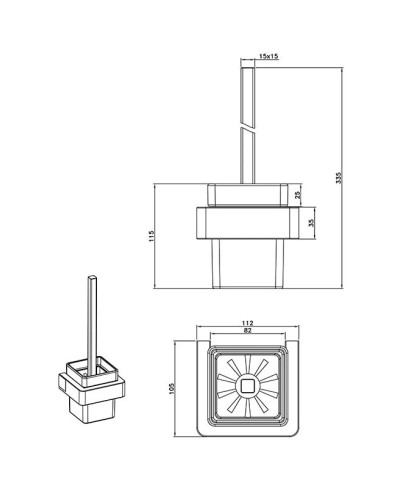 Ёршик AltroBagno Aperto AltroBagnoAperto081204Cr
