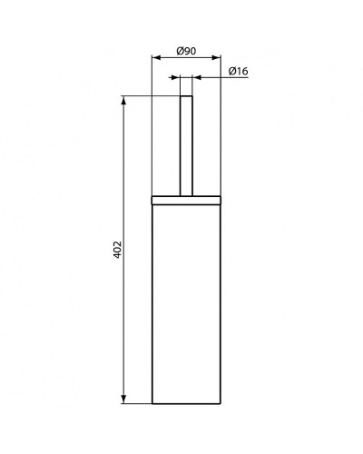 Ершик для унитаза Ideal Standard IOM A9108MY Хром