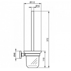 Ершик для унитаза Ideal Standard IOM A9119AA Хром