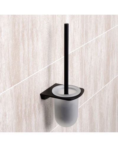 Ершик для унитаза WasserKRAFT Elbе K-7227 Черный матовый