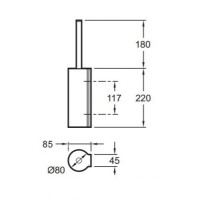 Ёршик Jacob Delafon Singulier 15222D-CP