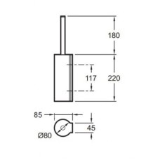 Ёршик Jacob Delafon Singulier 15222D-CP