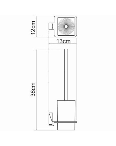 Ершик для унитаза WasserKRAFT Leine K-5027 Хром