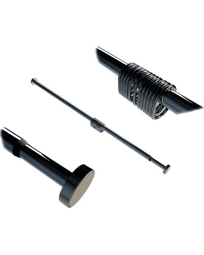 Карниз для ванны WasserKRAFT Elbe SC-721121 Черный матовый