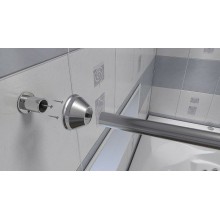 Карниз для ванны Bas Лагуна 170x110 КЗ00007 Хром