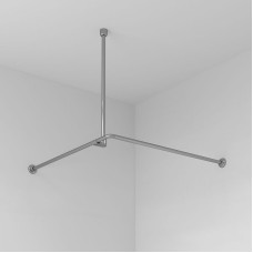 Карниз для ванны WasserKRAFT Dinkel 90x90 SC-469090 Хром