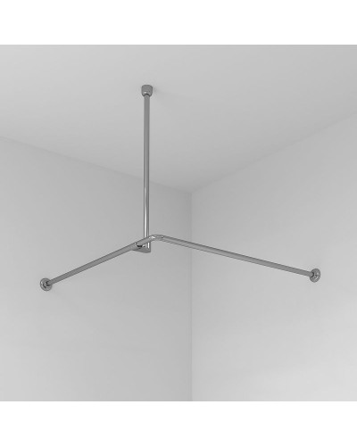 Карниз для ванны WasserKRAFT Dinkel 90x90 SC-469090 Хром