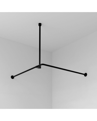 Карниз для ванны WasserKRAFT Elbe 90x90 SC-729090 Черный