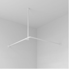 Карниз для ванны WasserKRAFT Kammel 90x90 SC-839090 Белый