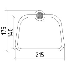 Кольцо для полотенец Boheme Royal Cristal 10925-CR-B Хром