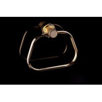 Кольцо для полотенец Boheme Royal Cristal 10925-G-B Золото