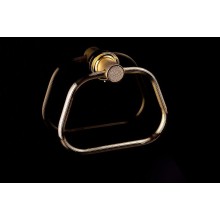 Кольцо для полотенец Boheme Royal Cristal 10925-G-B Золото