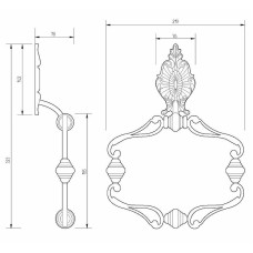 Кольцо для полотенец Migliore Elisabetta 17033 Хром